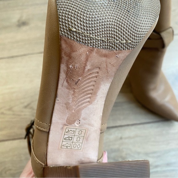PAIGE Tan Leather Booties - Picture 9 of 15